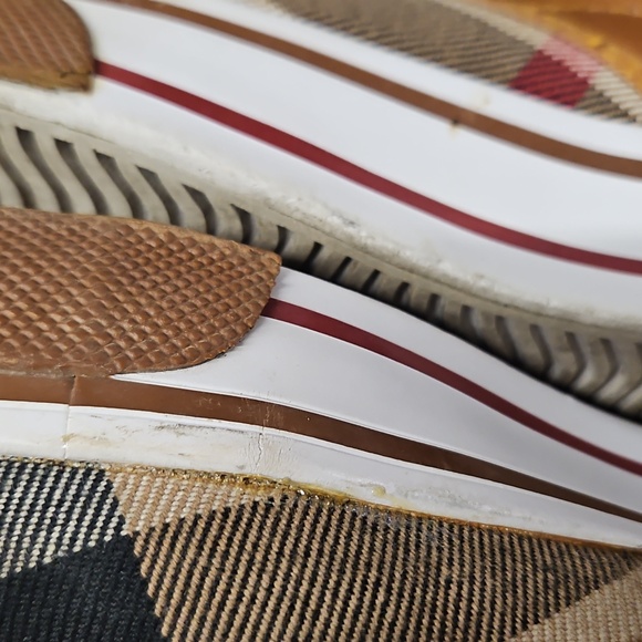Burberry Nova Check Sneakers Slip On Size 7.5 - Picture 11 of 12
